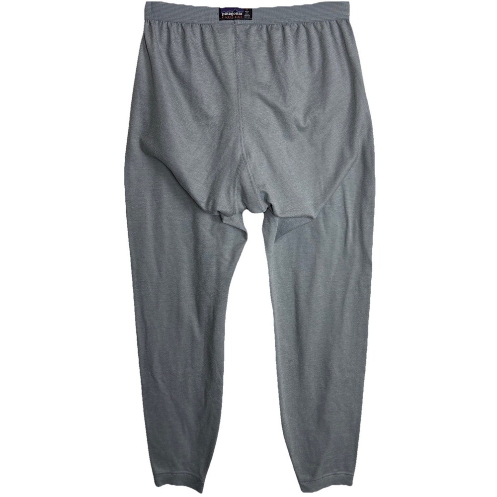 Patagonia Capilene Pants Mens Medium Gray Base Layer Ski Camping Hiking Tights
